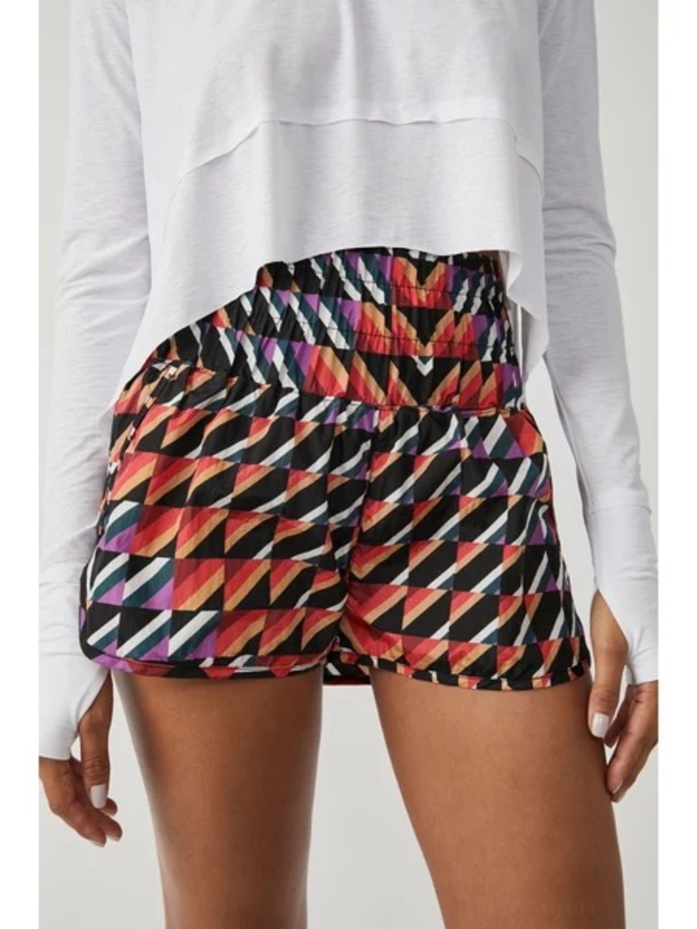 Free People Movement The Way Home Printed Shorts Sz S
